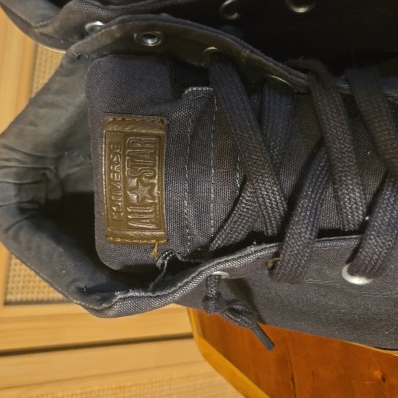 Converse All Star High-Top Sneakers - Dark Gray and White Mens Size 10 - Picture 5 of 10